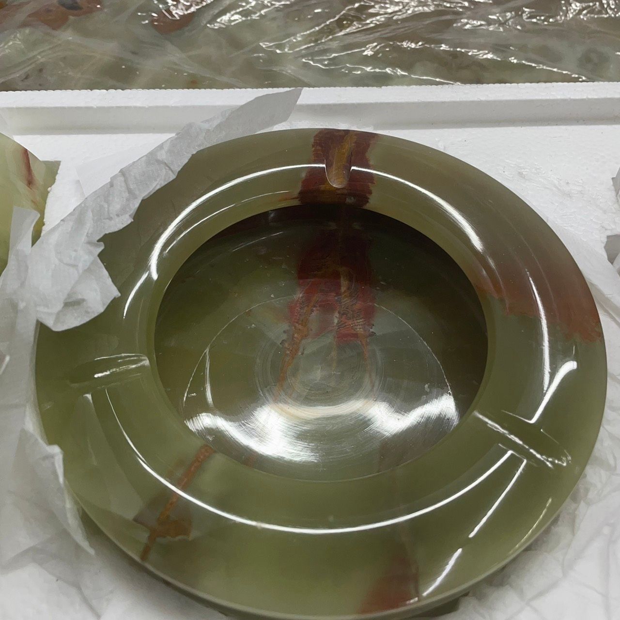 h11774 ONYX オニキス 灰皿 4点セット 大理石 ライター - メルカリ