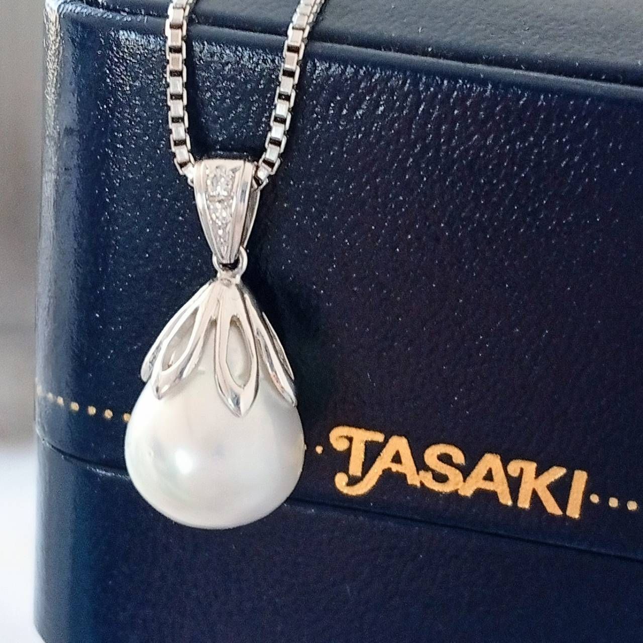 未使用】TASAKI タサキ 田崎真珠 PT900 パール ダイヤモンド