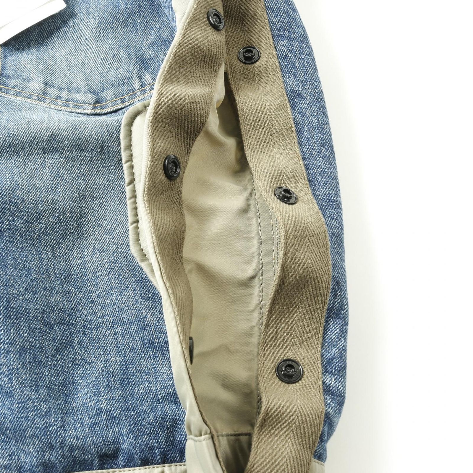 サカイ Sacai デニムジャケット ナイロンドッキング ナイロン 