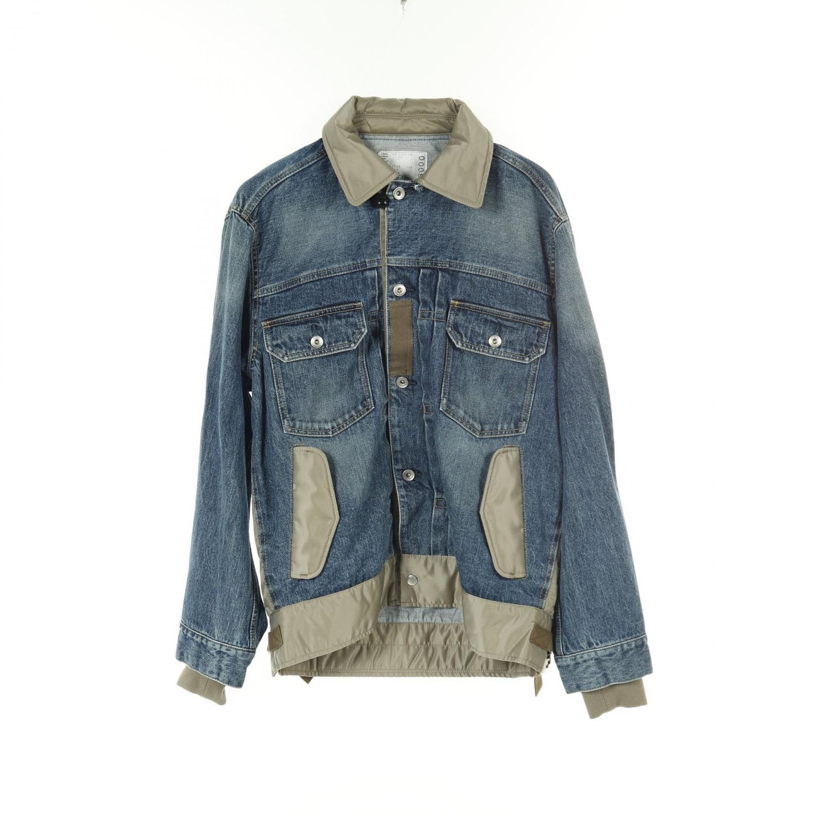 サカイ Sacai デニムジャケット ナイロンドッキング ナイロン 