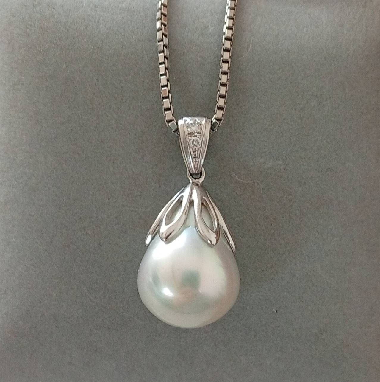 未使用】TASAKI タサキ 田崎真珠 PT900 パール ダイヤモンド