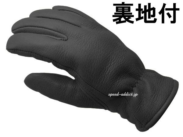 CHURCHILL GLOVE 裏地付 BLACK / チャーチルグローブ 黒 シンサレート