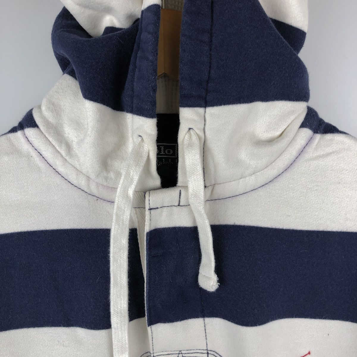 古着 ラルフローレン Ralph Lauren POLO by Ralph Lauren ボーダー柄 スウェットハーフボタンパーカー メンズL相当/eaa611289 古着 ラルフローレン Ralph Lauren POLO by Ralph Lauren ボーダー柄