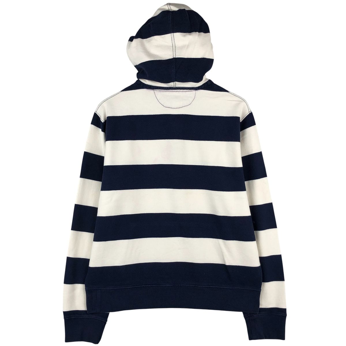 古着 ラルフローレン Ralph Lauren POLO by Ralph Lauren ボーダー柄 スウェットハーフボタンパーカー メンズL相当/eaa611289 古着 ラルフローレン Ralph Lauren POLO by Ralph Lauren ボーダー柄