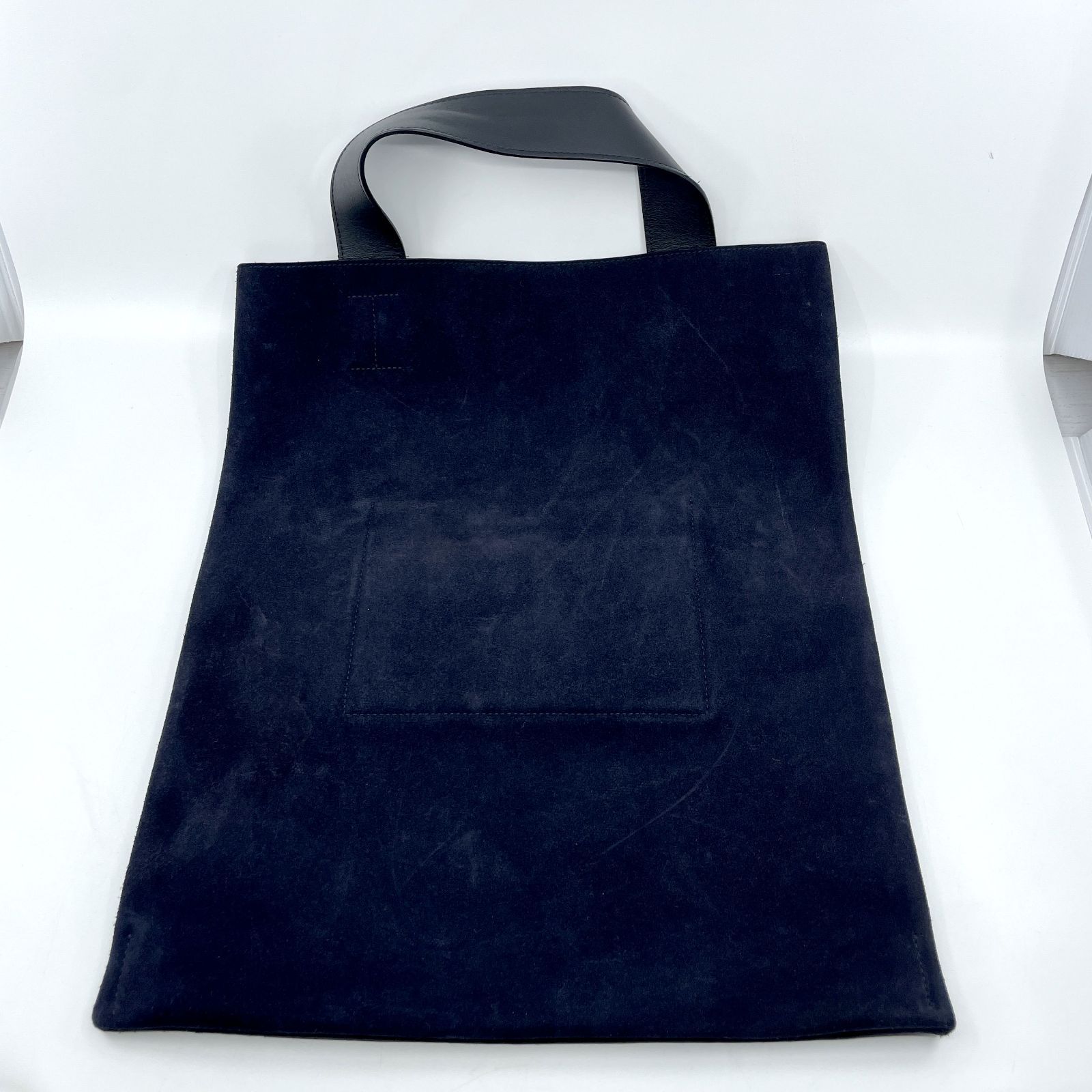 ジルサンダー JILSANDER ハンドバッグ トート スエード×レザー ダーク 