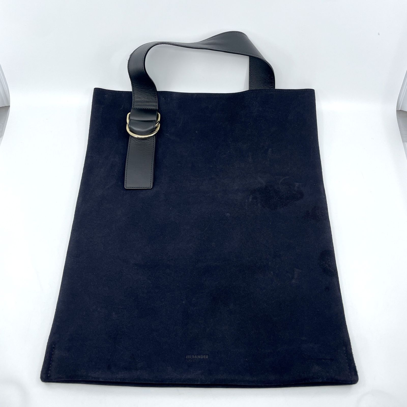 ジルサンダー JILSANDER ハンドバッグ トート スエード×レザー ダーク 
