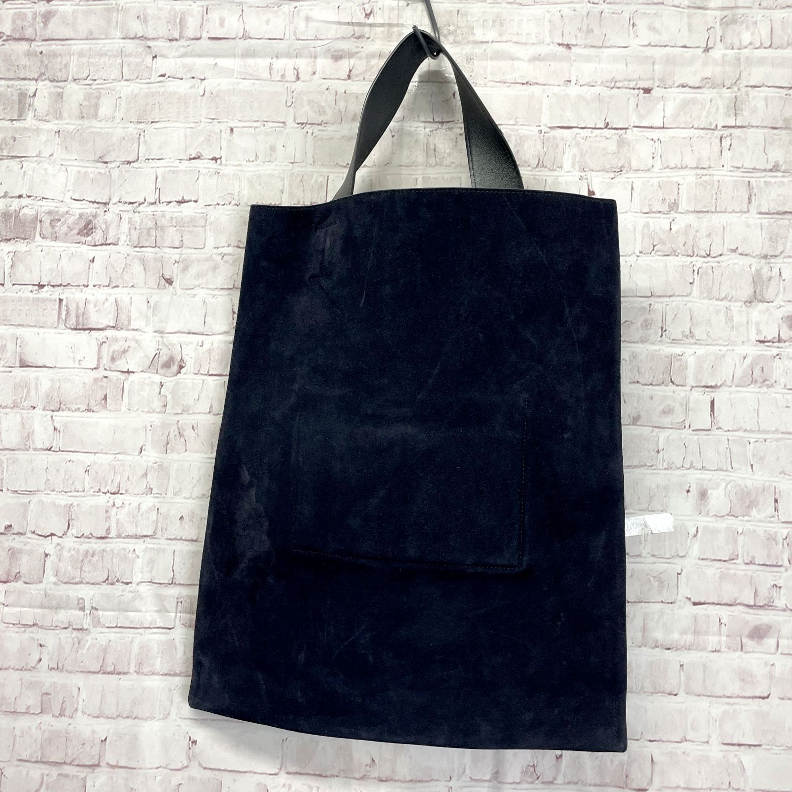 ジルサンダー JILSANDER ハンドバッグ トート スエード×レザー ダーク 