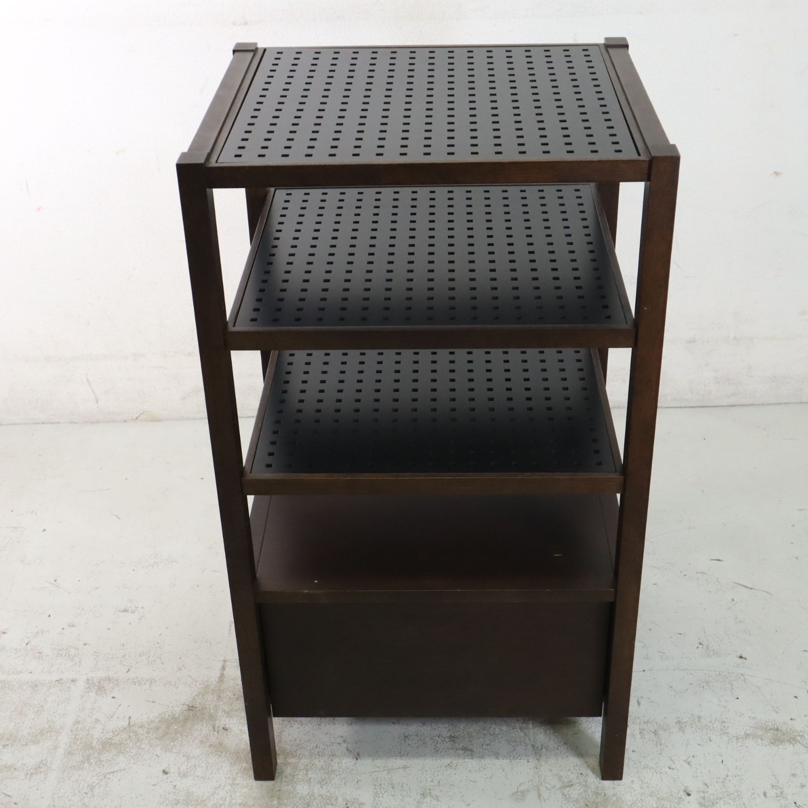 飛騨の家具 柏木工 シェルフ パンチング棚 引き出し付き ナラ材 MLK21