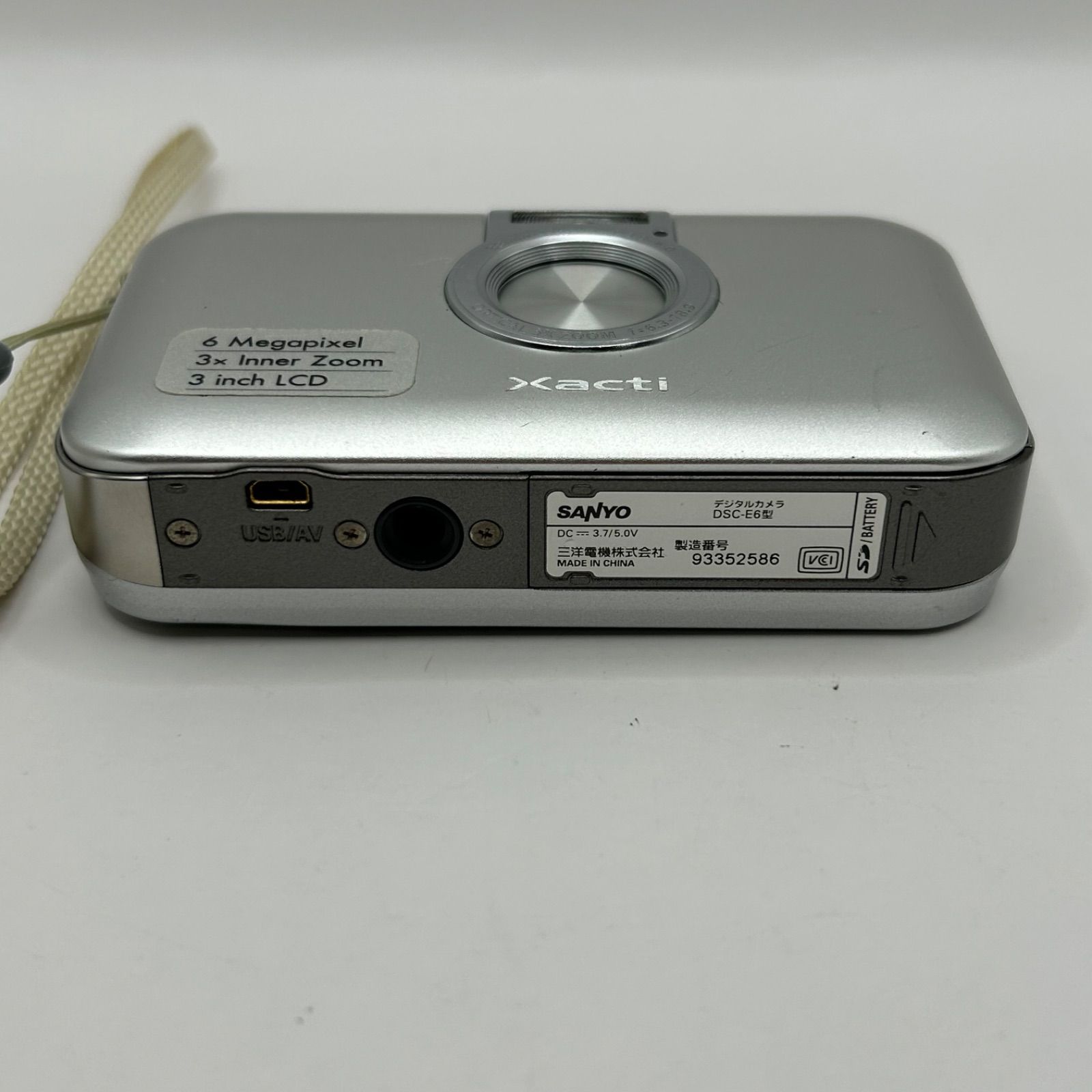 ジャンク品】SANYO Xacti DSC-E6 コンパクトデジタルカメラ デジカメ
