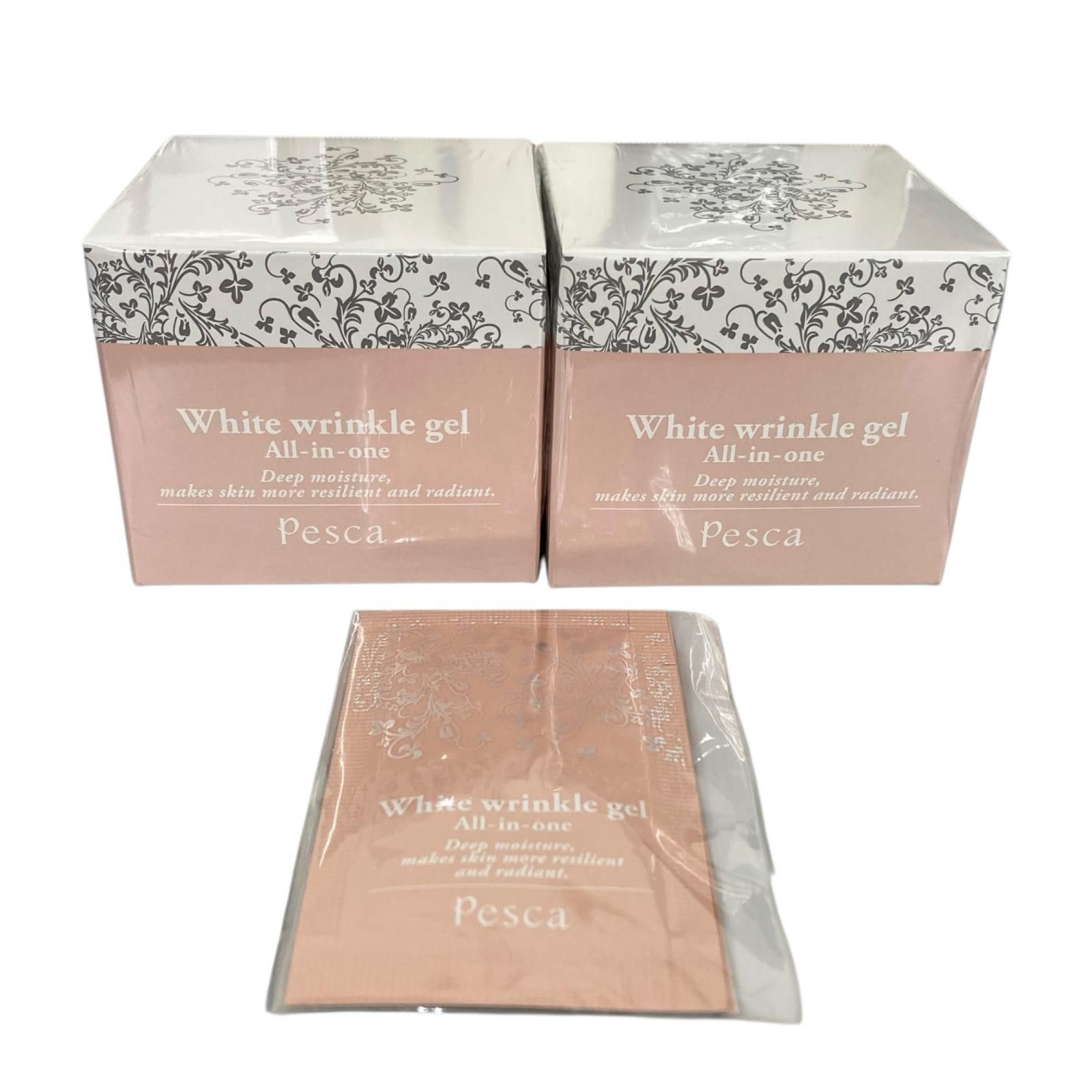 171010 新品未使用 ぺスカ 薬用リンクルゲル WRGA 56g 試供品付き 2点