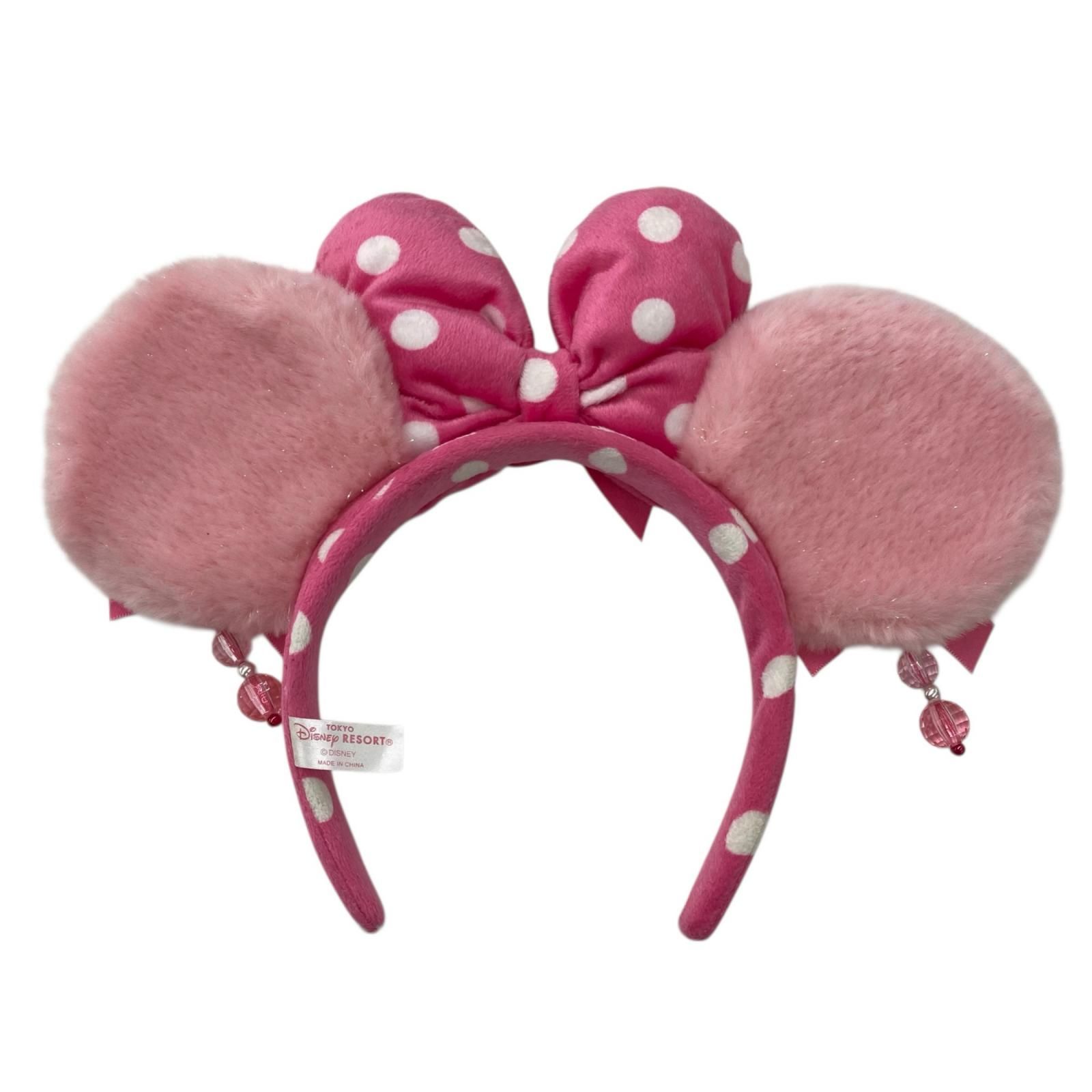 ディズニーミニーパルパルーザピンク水玉イヤリングカチューシャ 今日