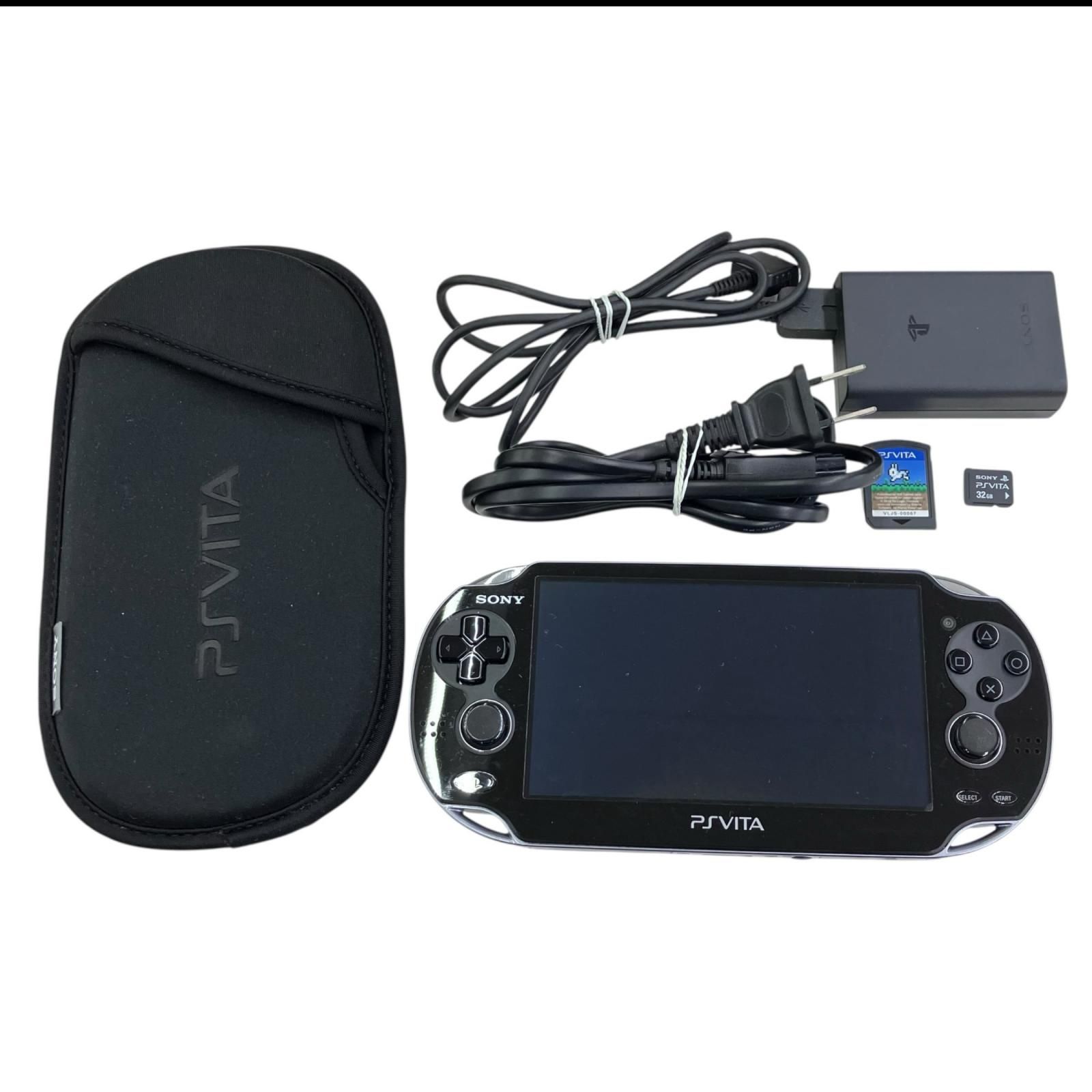 186000 動作確認済み SONY ソニー PS Vita ポーチ・充電器・ソフトつき