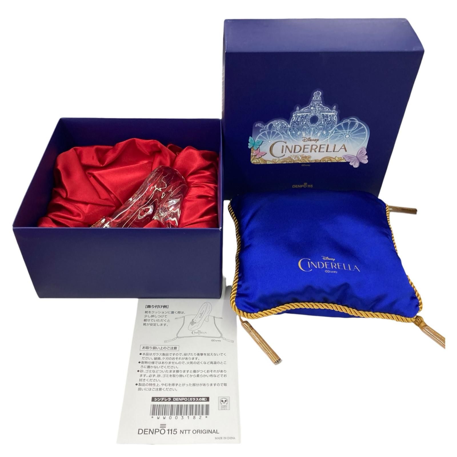 186000 現状品 Disney ディズニー シンデレラ ガラスの靴 DENPO クリア