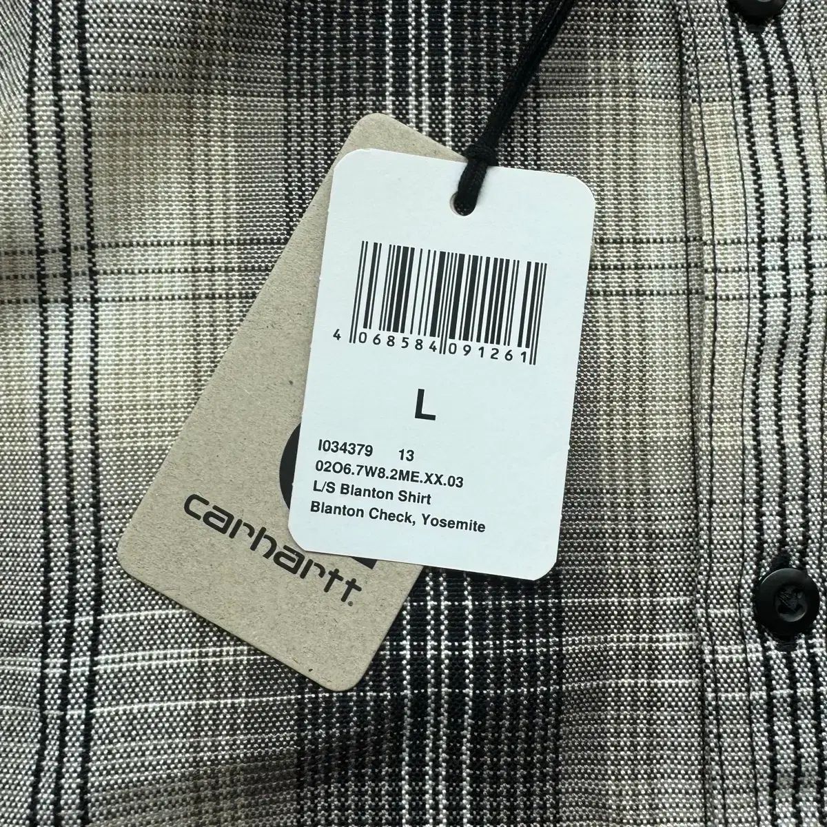 L⁄S Carhartt Blanton Shirt WIP | BLANTON - .03 OVERKILL 長袖