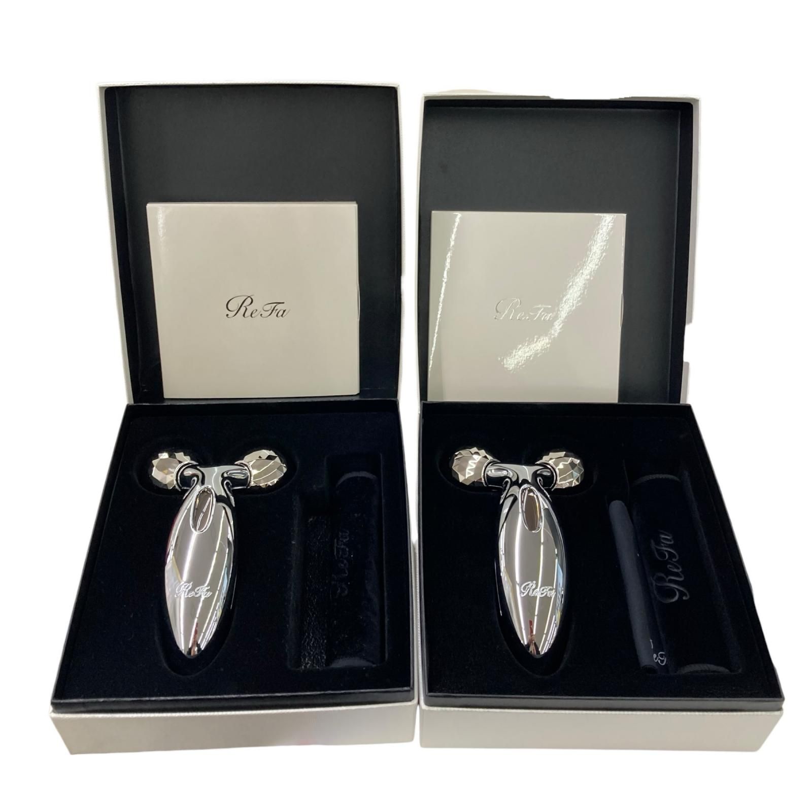 投売り　ReFa 美顔ローラーセットとリンクルクリーム　ケース　まとめ売りセット 186000 現状品 ReFa リファ 美顔ローラー まとま シルバー リファ