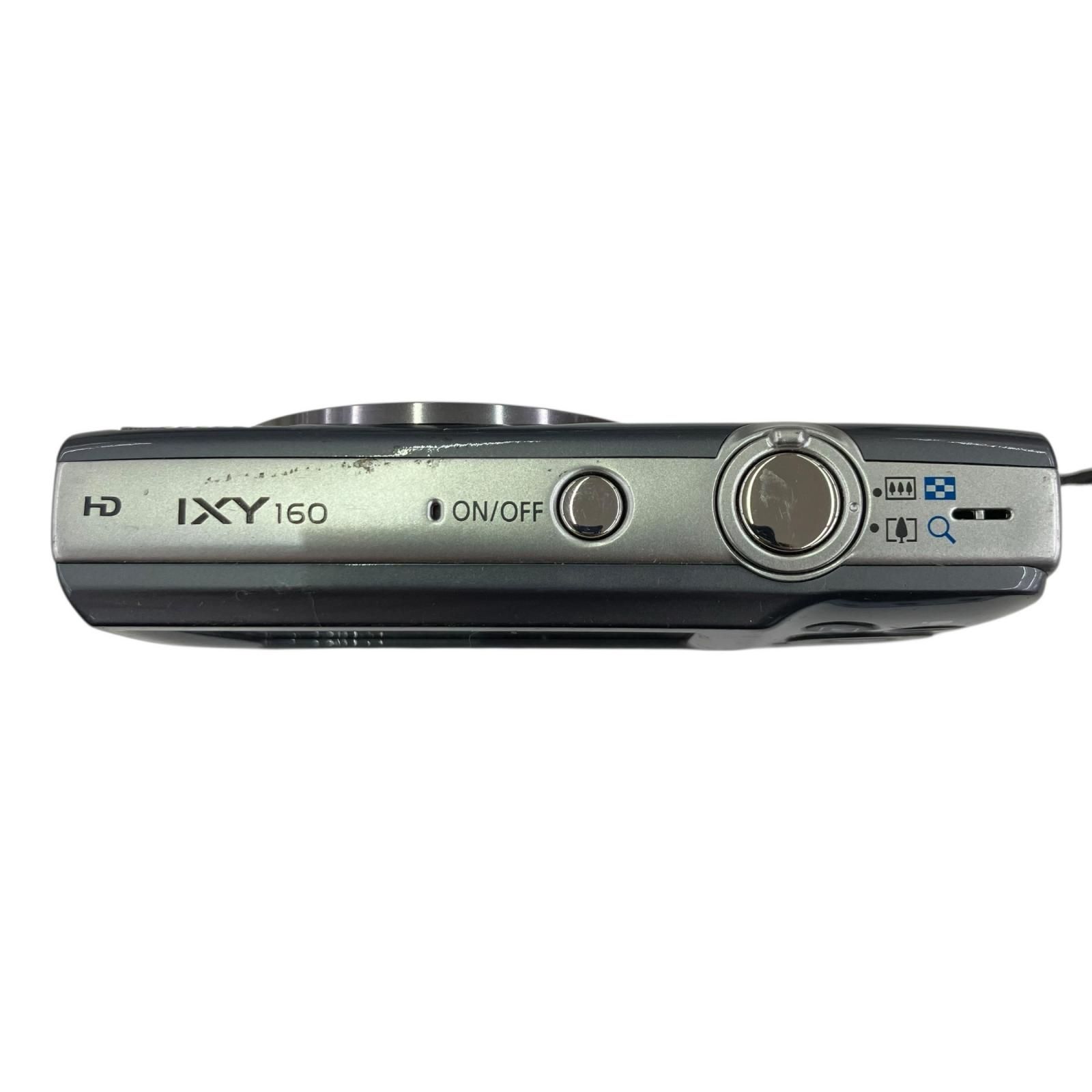 118011 動作確認済み canon キャノン デジカメ IXY160 PC2196 グレー