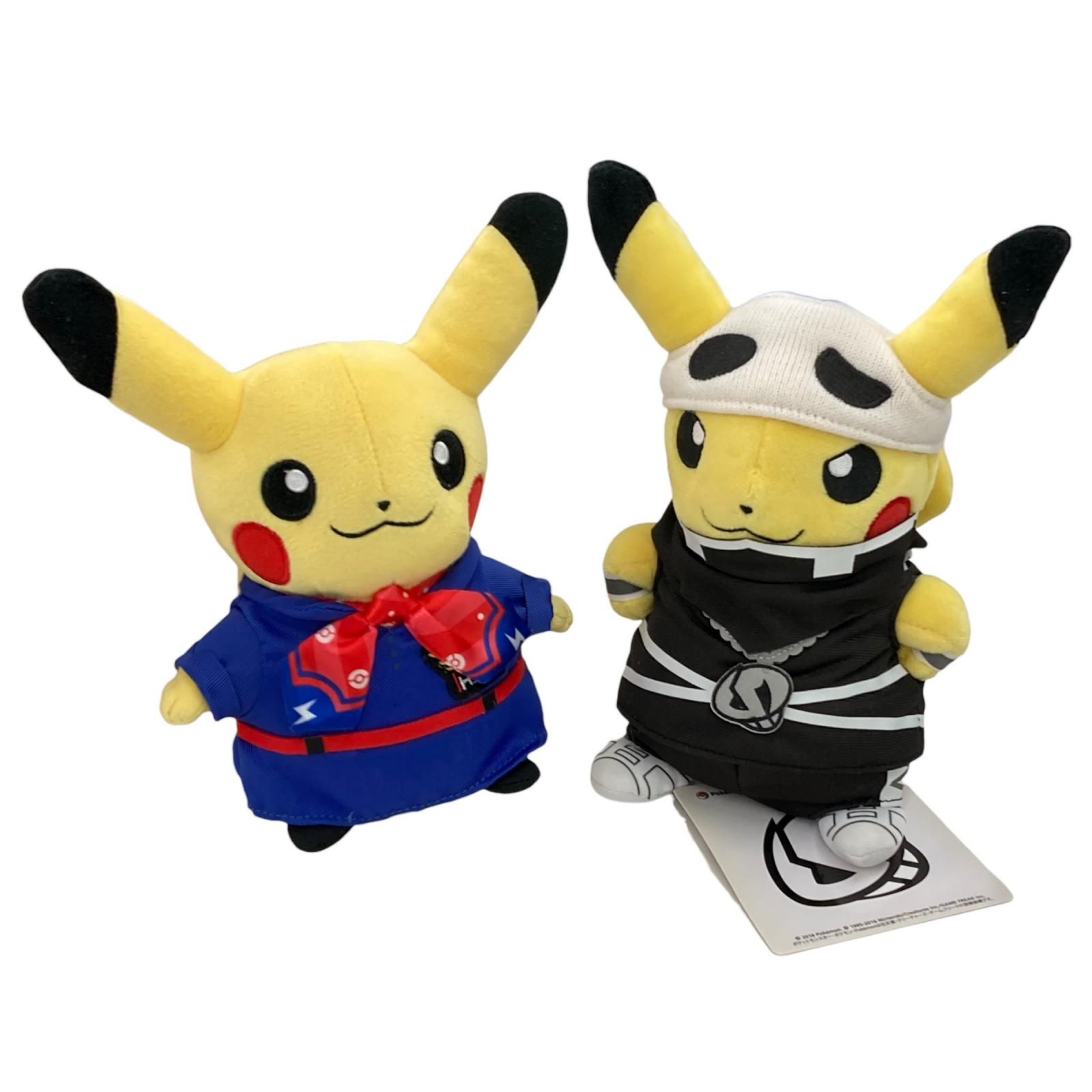 186001 ポケモンセンター CAピカチュウ＆団員ごっこピカチュウ スカル 