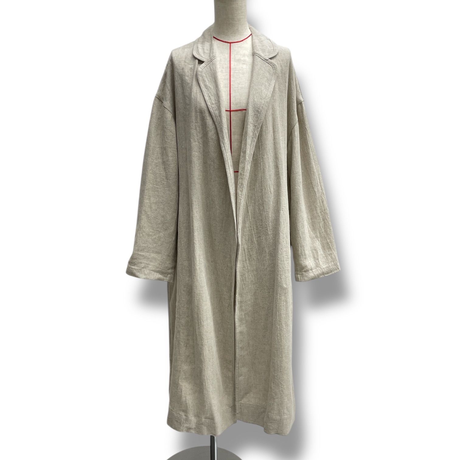 HELIOPOLE エリオポール DUNGAREES LINEN LONG COAT ドンゴロスコート