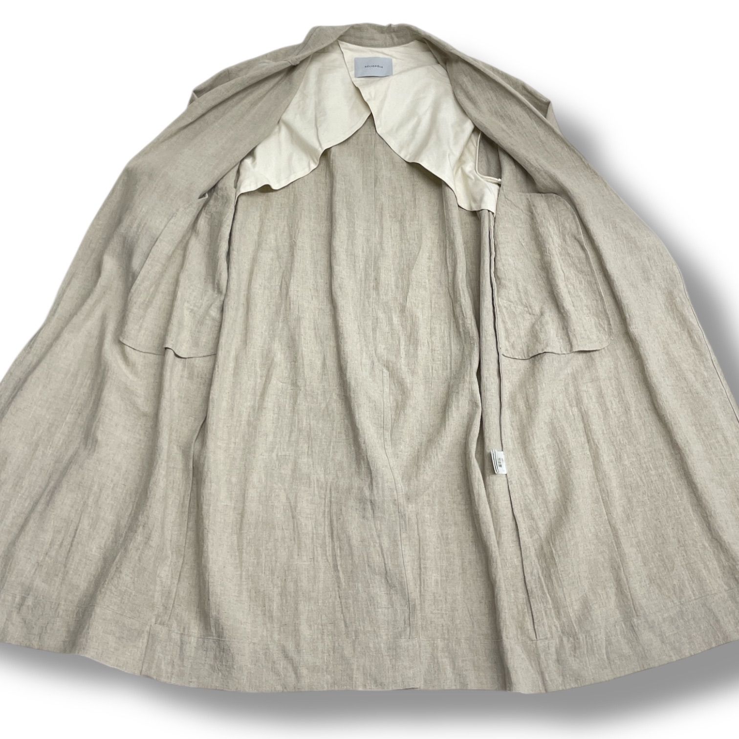 HELIOPOLE エリオポール DUNGAREES LINEN LONG COAT ドンゴロスコート