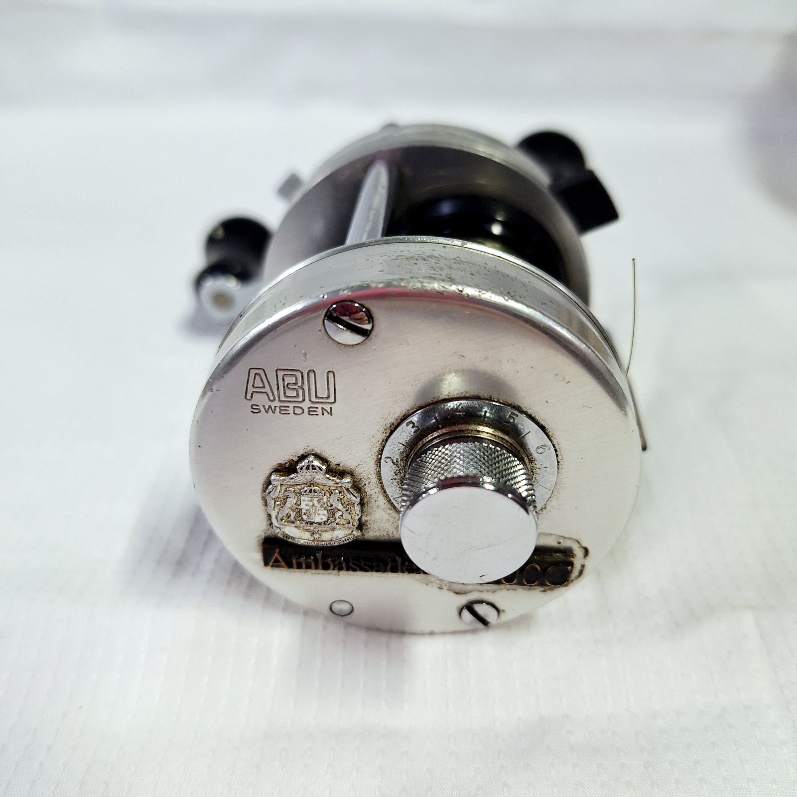 希少】アブガルシア アンバサダー 2500C ブロンズプレート 中古 ベイト