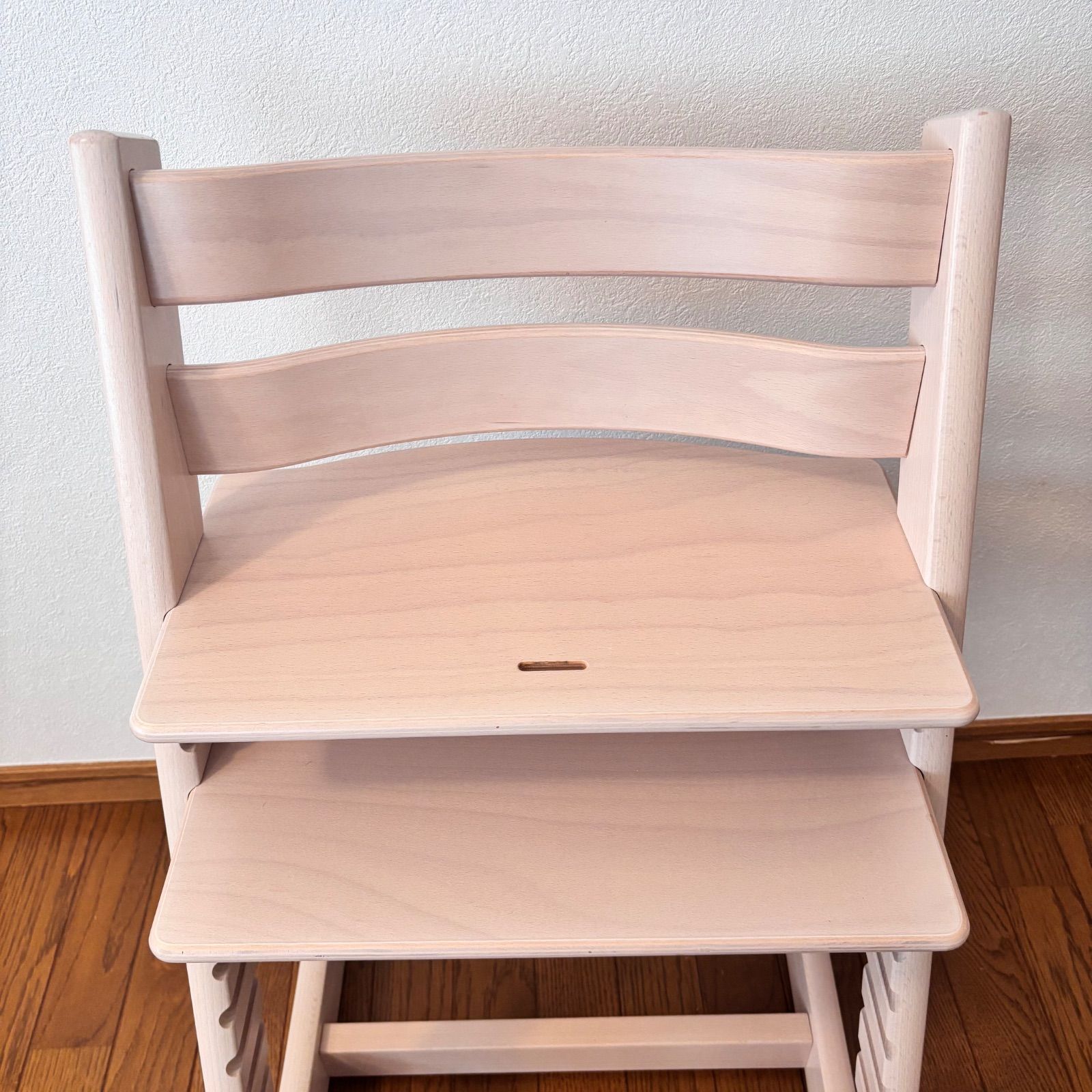 美品＊ストッケ トリップ トラップ ホワイトウォッシュ ベビーチェア S