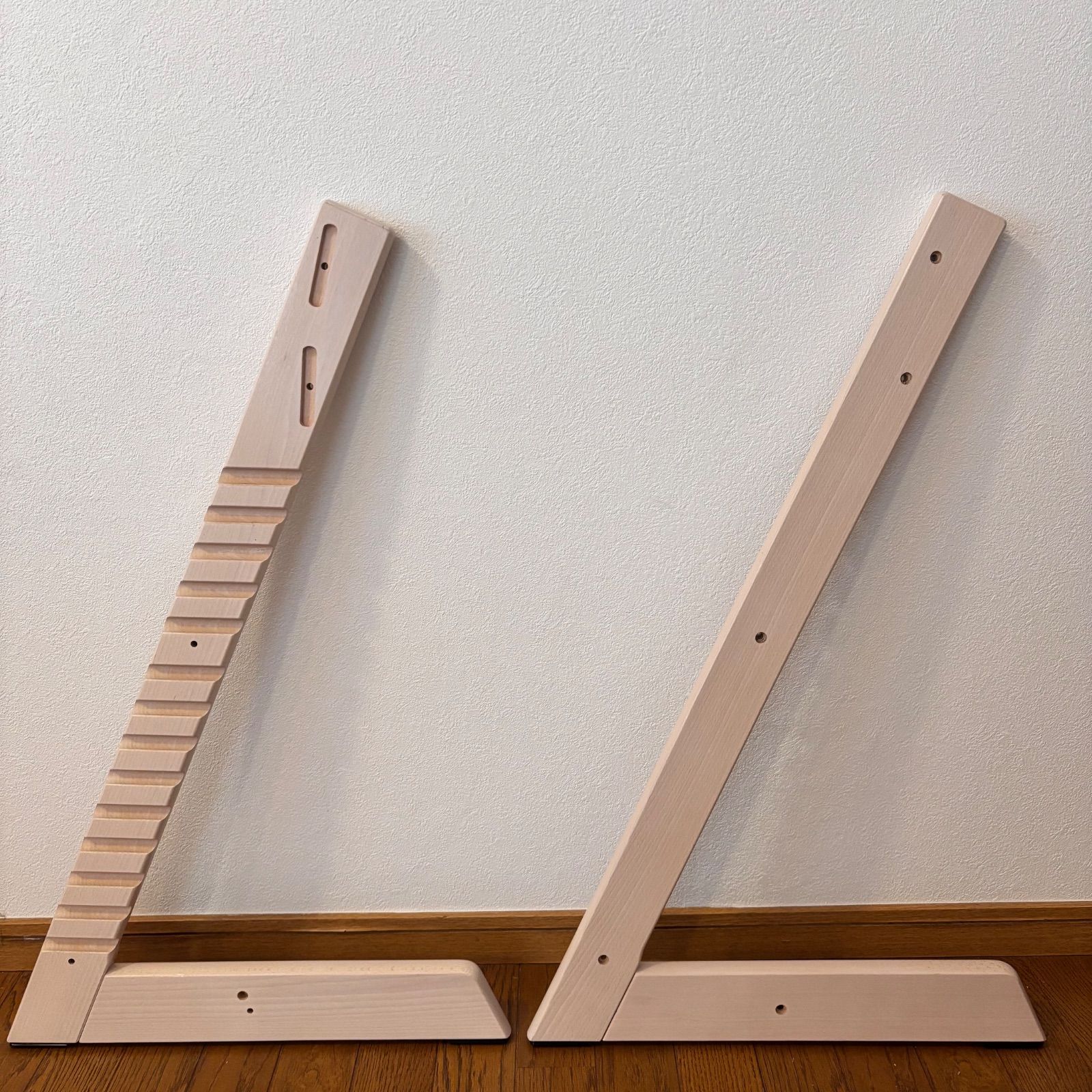 美品＊ストッケ トリップ トラップ ホワイトウォッシュ ベビーチェア S