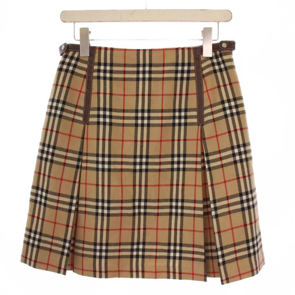 バーバリーブルーレーベル BURBERRY BLUE LABEL フレアスカート ミニ丈