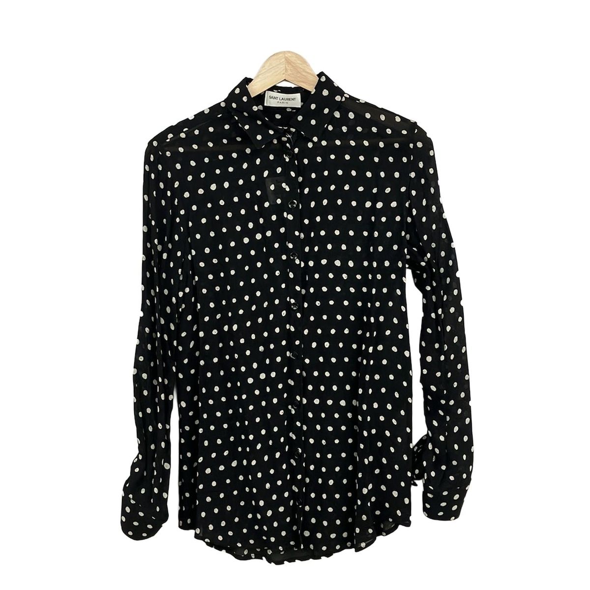 SAINT LAURENT PARIS(サンローランパリ) 長袖シャツブラウス サイズ38