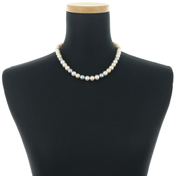 TASAKI タサキ ネックレス グレーパール 真珠 8.8-9.4mm マルチカラー