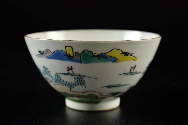 蔵A5980】中国古美術 康熙色絵金縁煎茶碗 八客 古箱付 - メルカリ