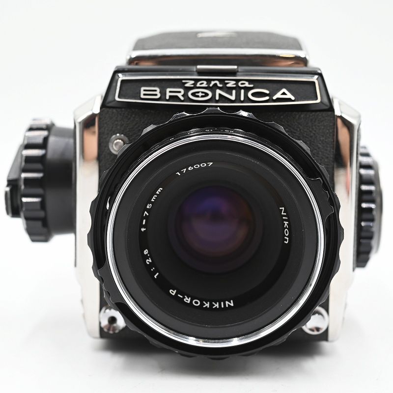 当時もの！ゼンザブロニカ S2 Nikkor-P 75mm F2.8 中古 ☆豪華 動作品☆ ゼンザブロニカ Bronica s2 ボディ 前期 ・ Nikkor-P