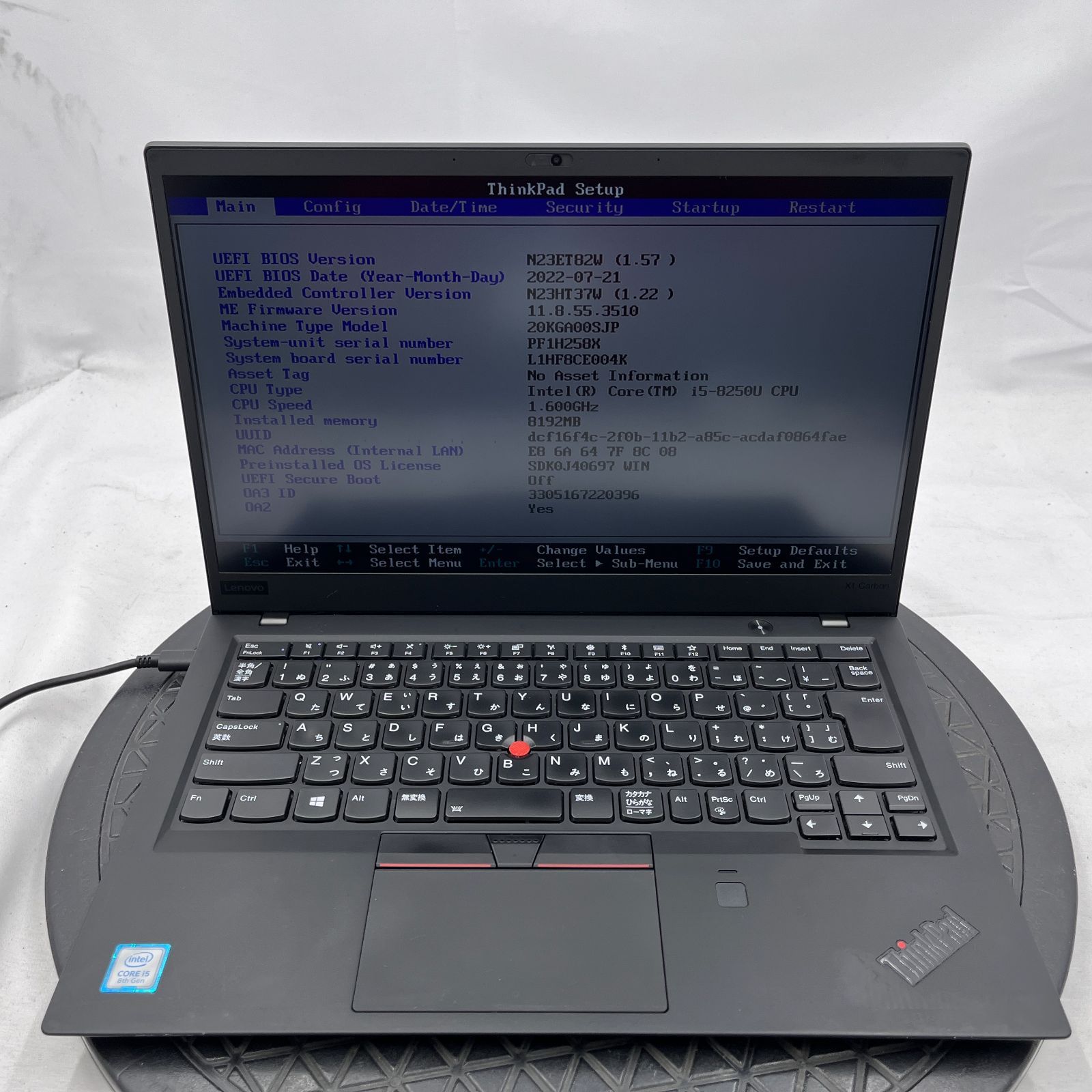 ThinkPad x1 carbon gen6 ジャンク ジャンク☆X1 Carbon Gen6 i5 SSD128GB OS無し - メルカリ