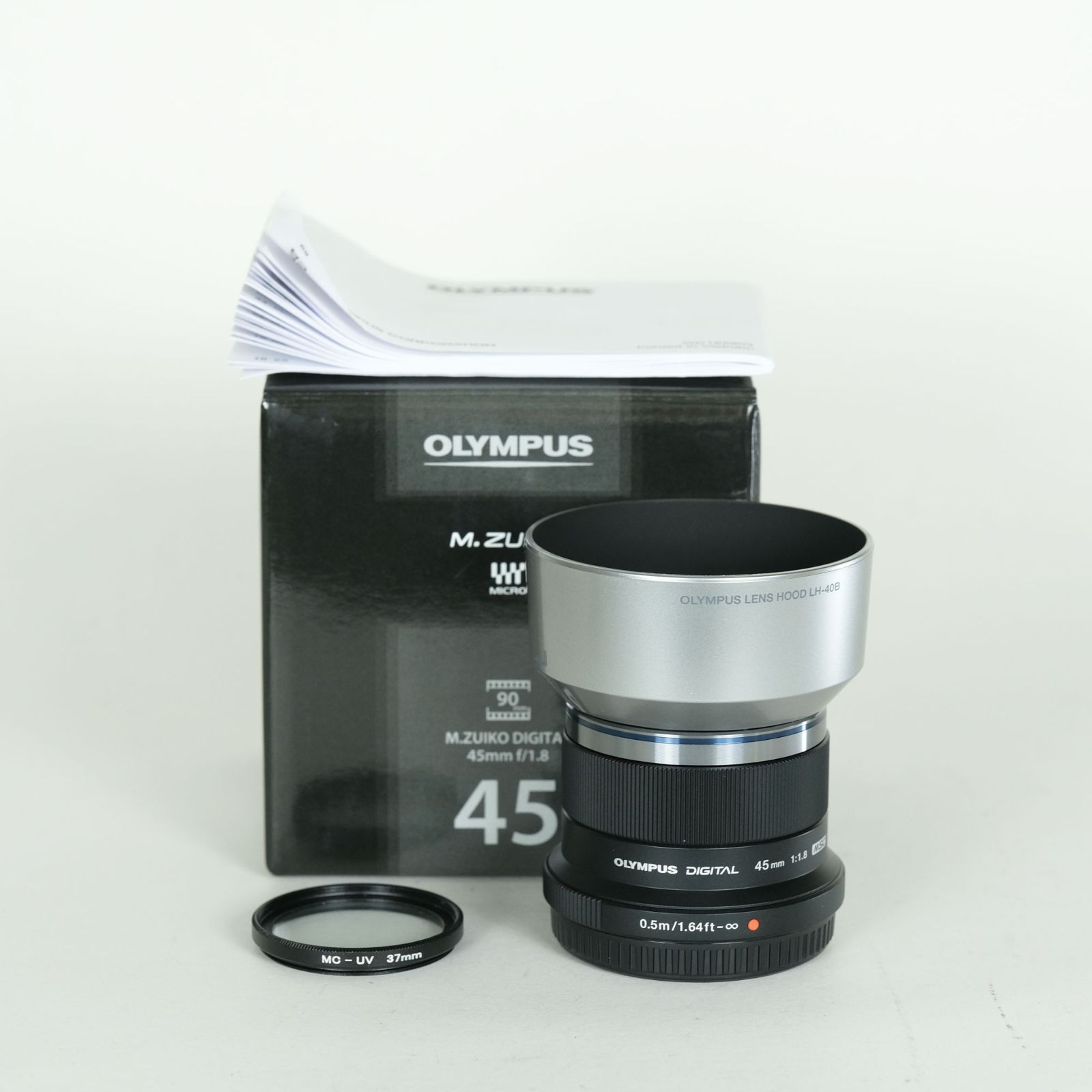 美品 | フード・フィルター付] OLYMPUS M.ZUIKO DIGITAL 45mm F1.8