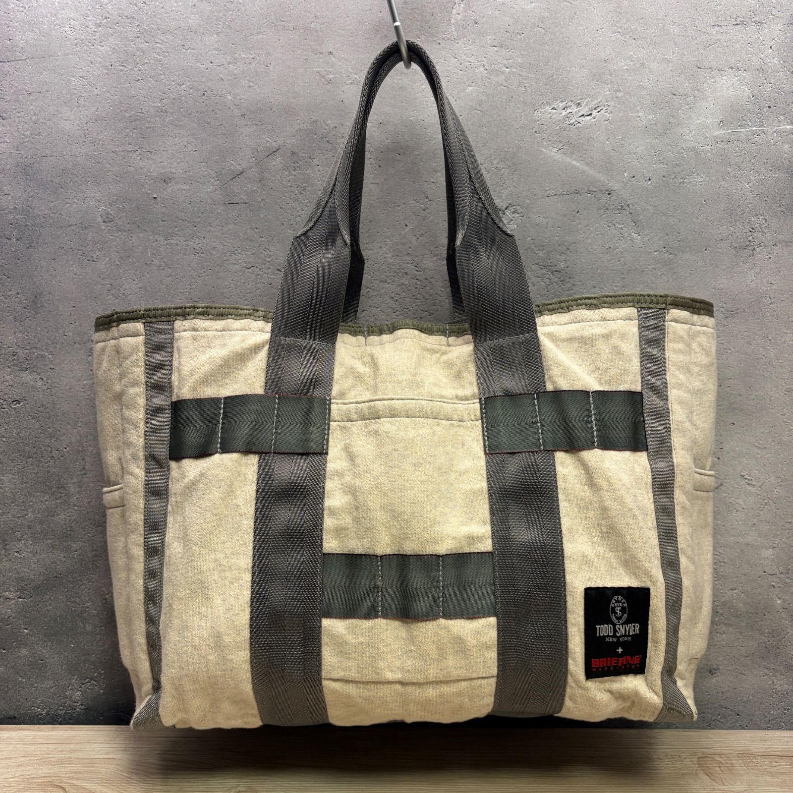 BRIEFING × TODD SNYDER スウェット トートバッグ コットン グレー