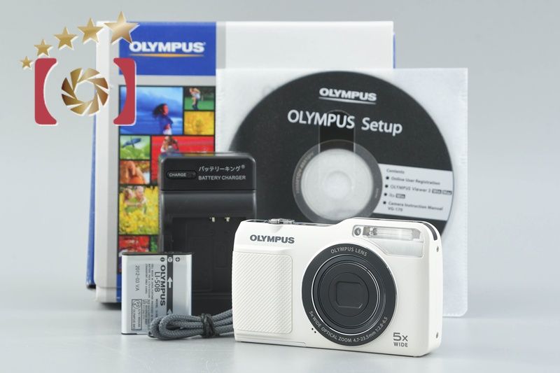 中古】OLYMPUS オリンパス VG-170 ホワイト コンパクトデジタルカメラ