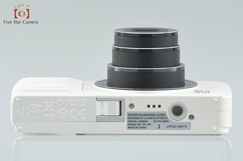 中古】OLYMPUS オリンパス VG-170 ホワイト コンパクトデジタルカメラ