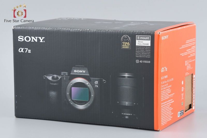 中古】SONY ソニー α7III ILCE-7M3 ズームレンズキット シャッター回数