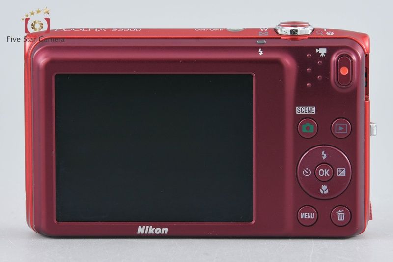 中古】Nikon ニコン COOLPIX S3500 ラズベリーレッド コンパクト