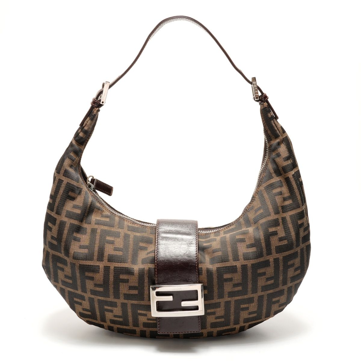 FENDI フェンディ ショルダーバッグ ズッカ キャンバス ホーボーバッグ