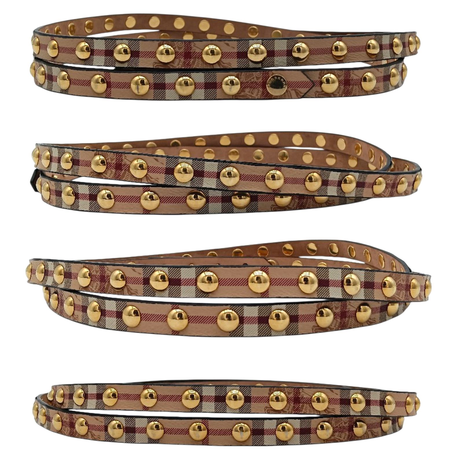 ✨希少 美品✨BURBERRY ベルト スタッズ×ハラコ y2k archive ✨希少 美品✨BURBERRY ベルト スタッズ×ハラコ y2k archive