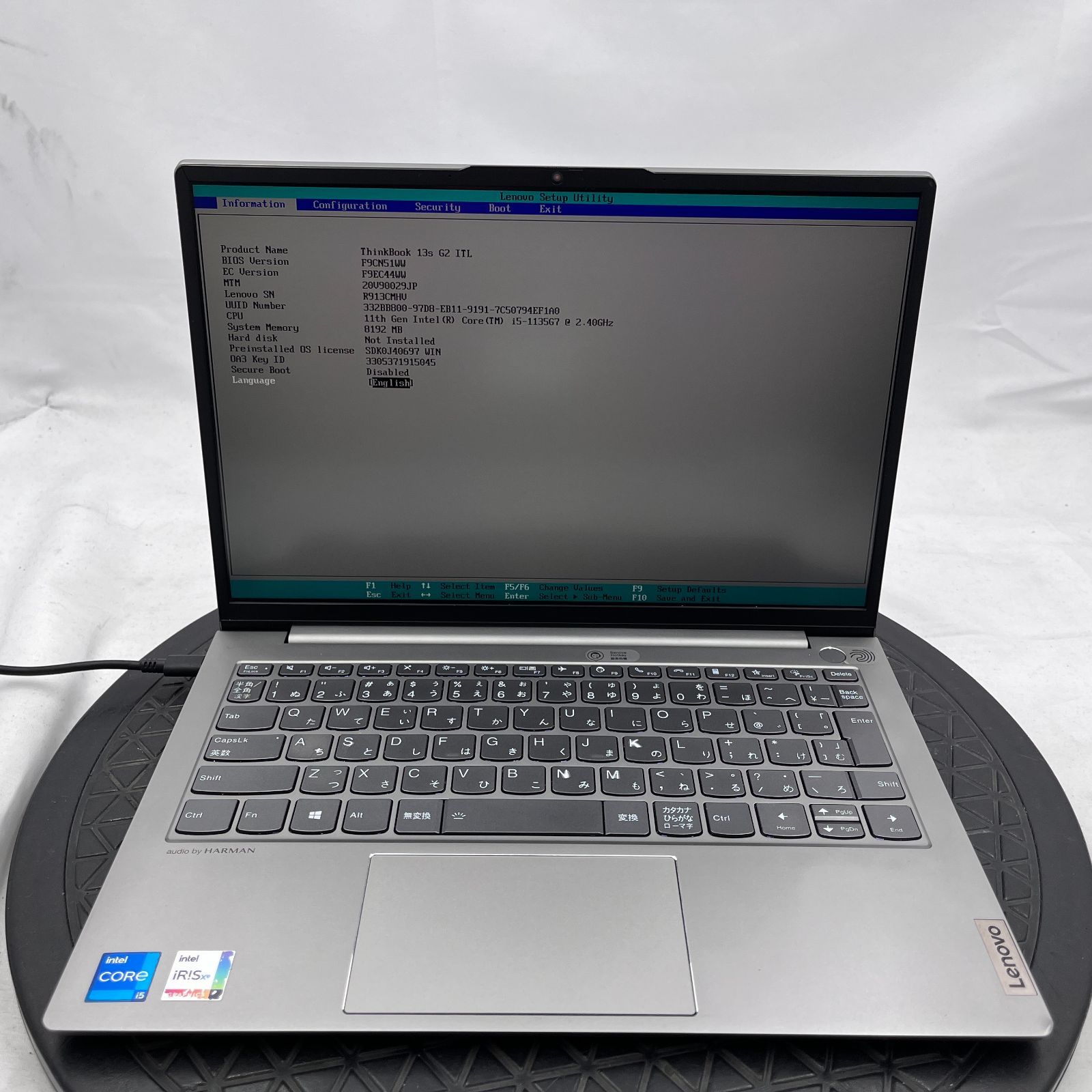 【ジャンク】Lenovo ThinkBook 13s-IWL i5 8世代 Lenovo ThinkBook 13s Core i5・8GBメモリー・256GB SSD・13.3型フルHD