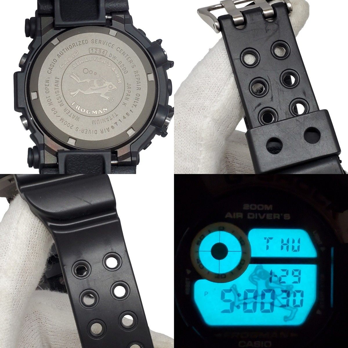 G-SHOCK ジーショック DW-8200BM-1T FROGMAN MEN IN BLACK 2 