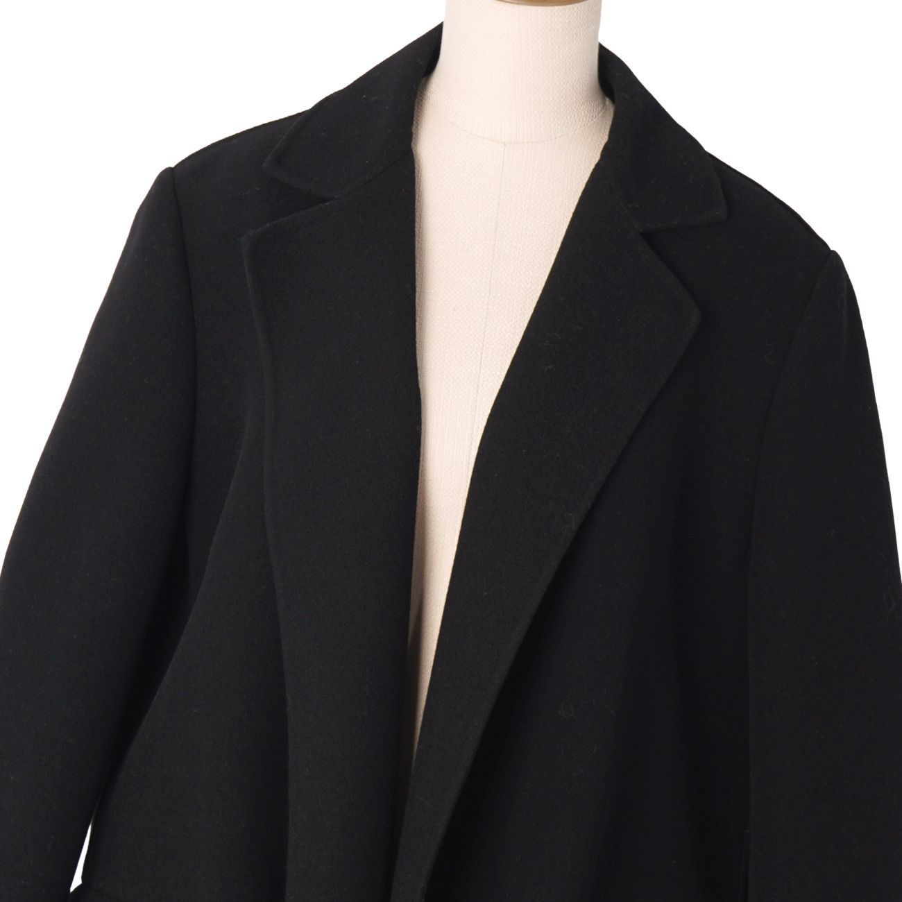 美品 マックスマーラ Max Mara コート 白タグ ロングコート ボタンレス