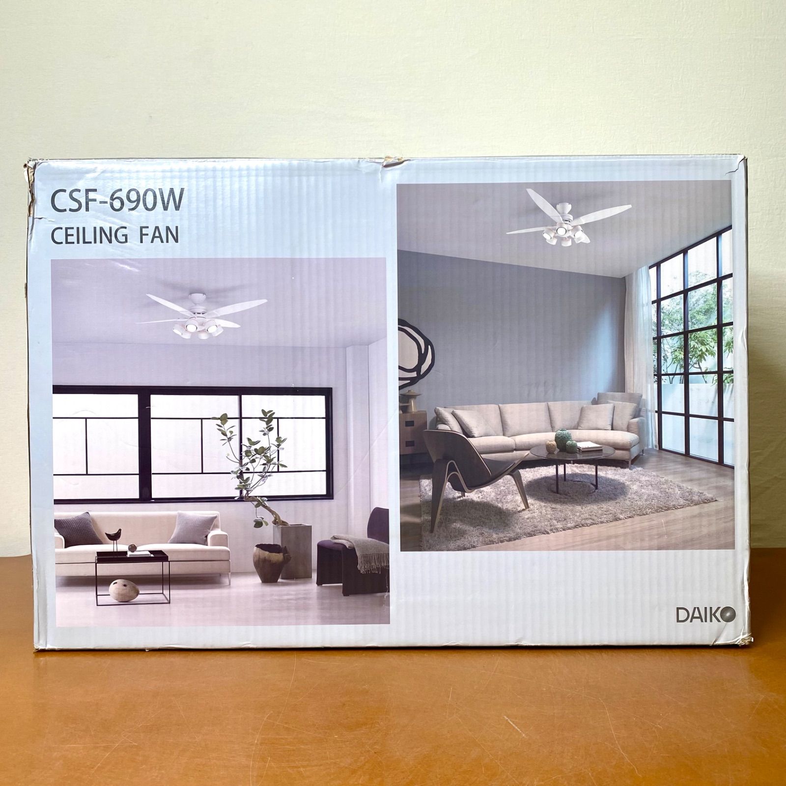 大光電機 LEDシーリングファン ～10畳 4枚羽 / 6灯 ホワイト CSF-690W