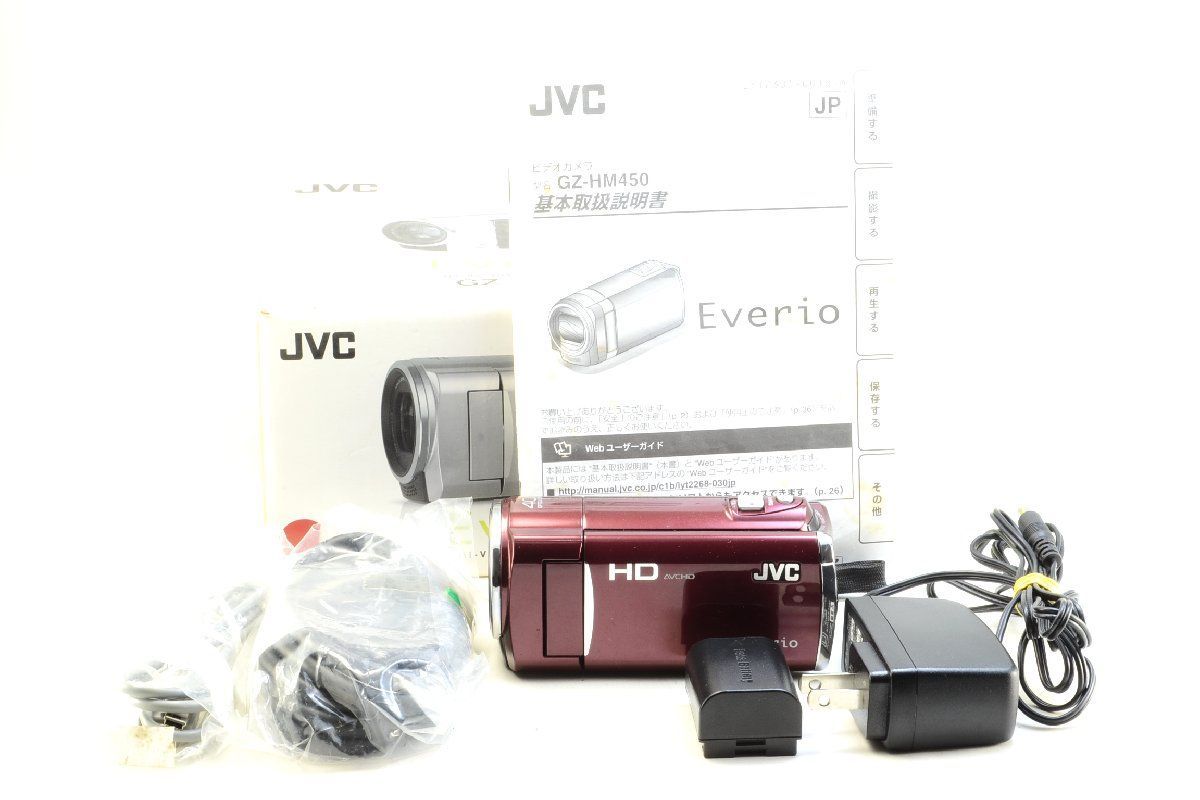 良上品】JVC Everio GZ-HM450-R レッド デジタルビデオカメラ / 元箱付