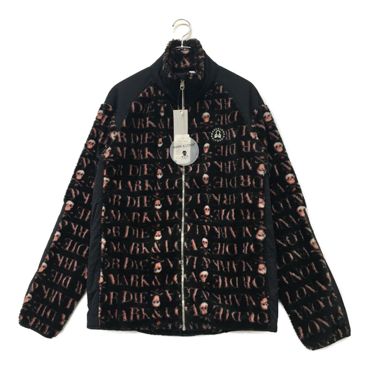 マークアンドロナMARK&LONA ロゴ総柄裏起フリースジャケット 48 未使用品 メンズ マークアンドロナ MARK&LONA フルジップアウター 48(L