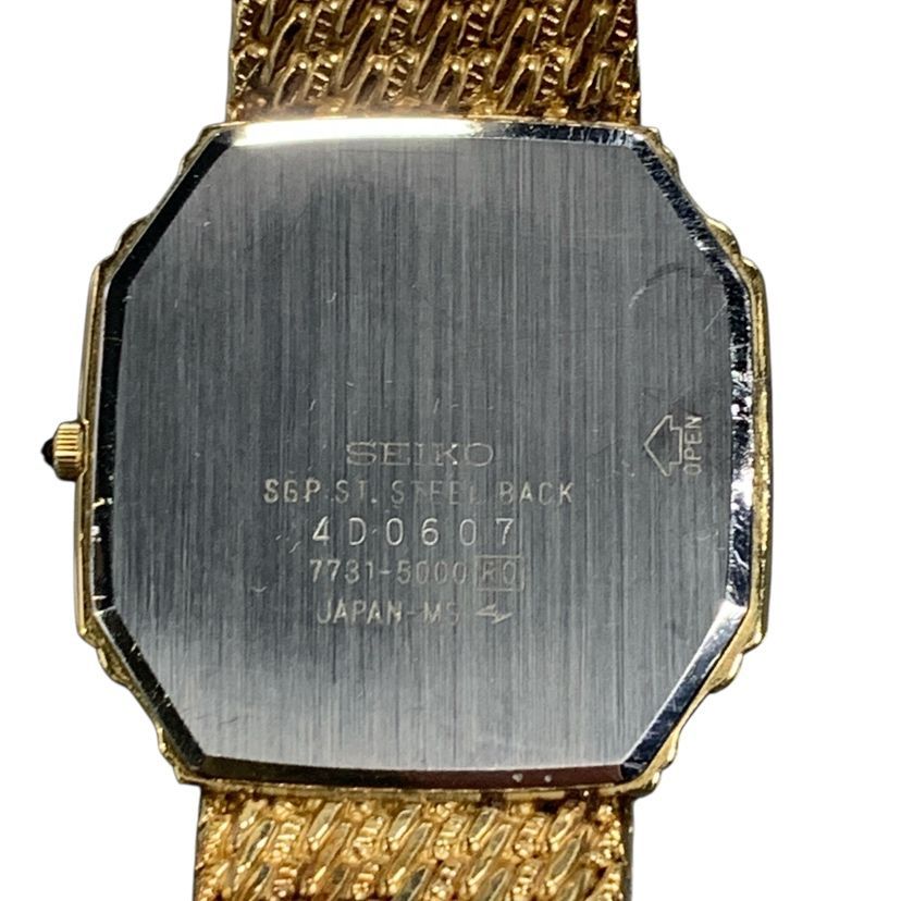 ♪3850 SEIKO セイコー Dolce ドルチェ 7731-5000 1Pダイヤ SS/QZ