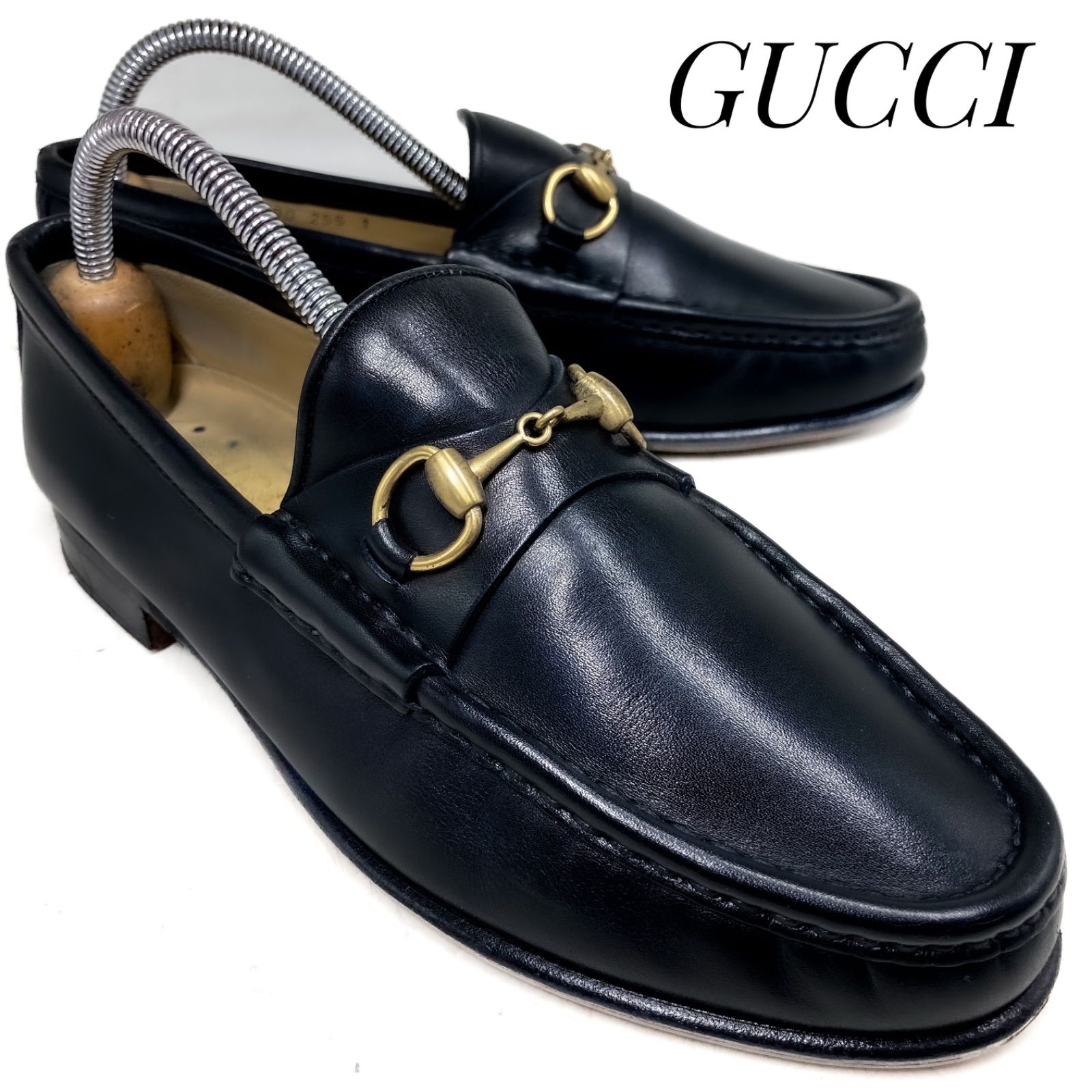 GUCCI グッチ ホースビットローファー 100-0255 黒 ブラック 23cm 革靴