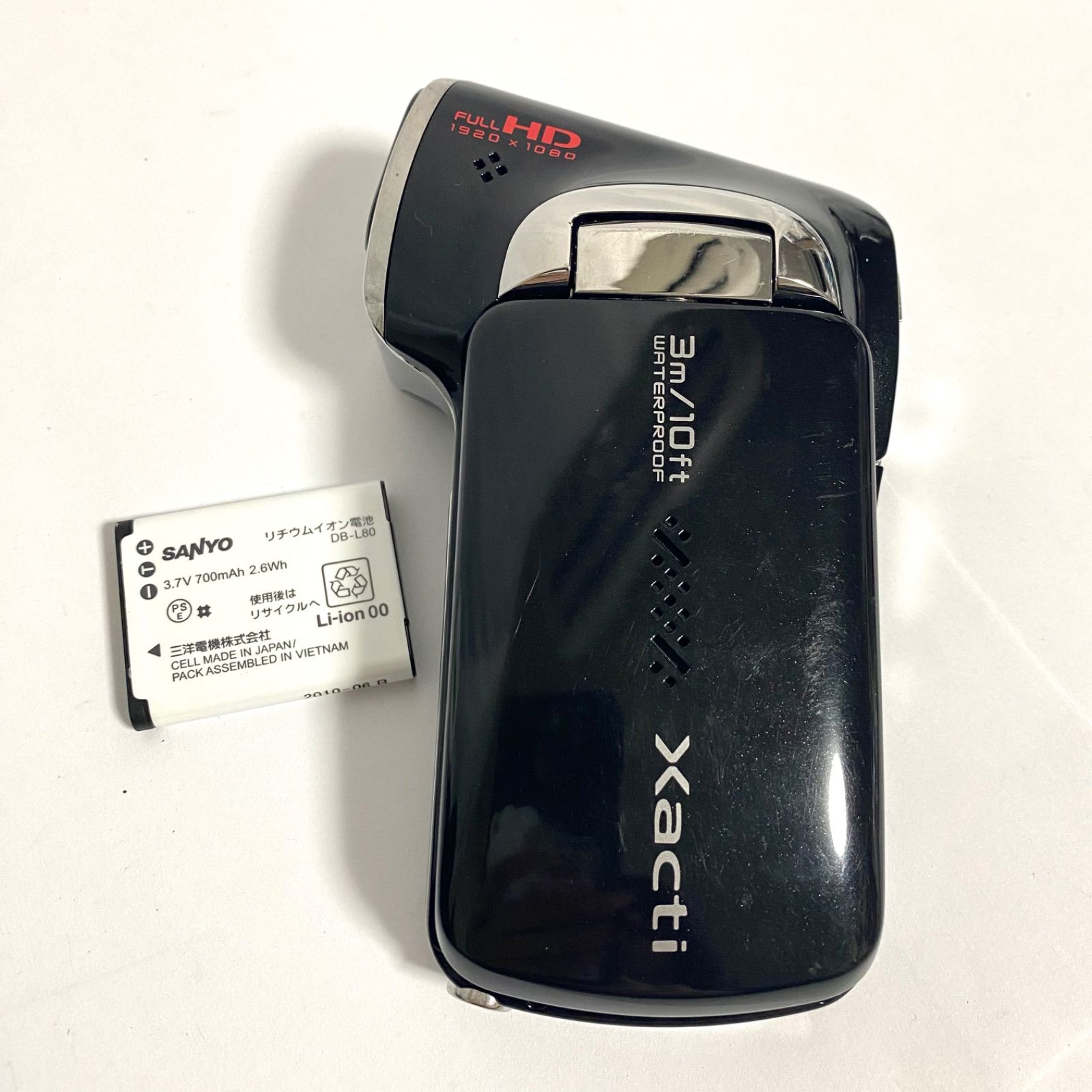 SANYO デジタルムービーカメラ DMX-CA100 ブラック サンヨー - メルカリ