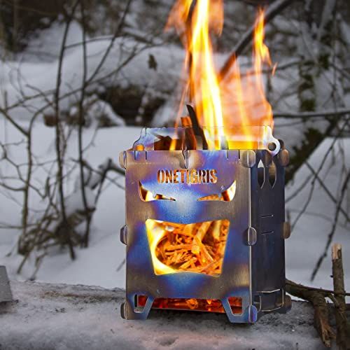 OneTigris ROCUBOID チタン ミニ焚き火台 ソロストーブ ウッドストーブ